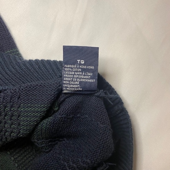 Vintage Nautica 1/4 Zip Grandpa Knit Men's Sweater- Size XL - Picture 6 of 8